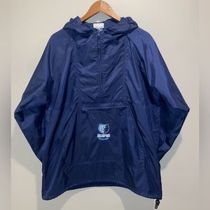 Memphis Grizzlies Navy blue Reebok windbreaker Size XL